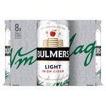  Bulmers Light 500ml Cans 8 Pack